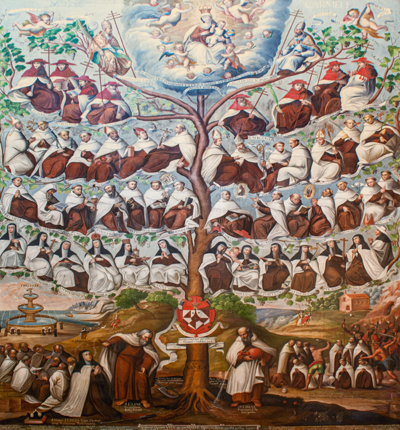 “Árbol genealógico de los carmelitas” ©Galia Mancilla Cconocc